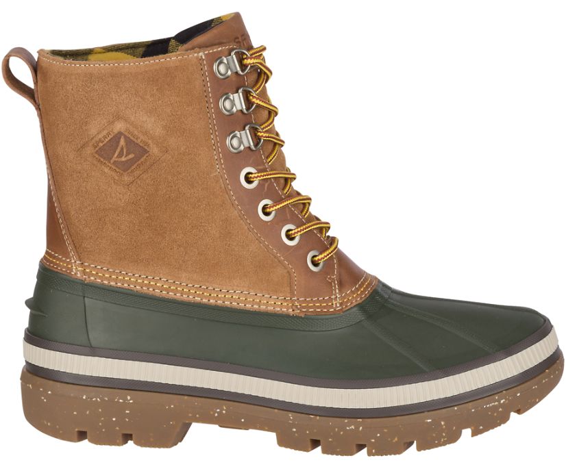 Sperry Ice Bay Boots - Men's Boots - Olive/Brown [LN2790481] Sperry Top Sider Ireland